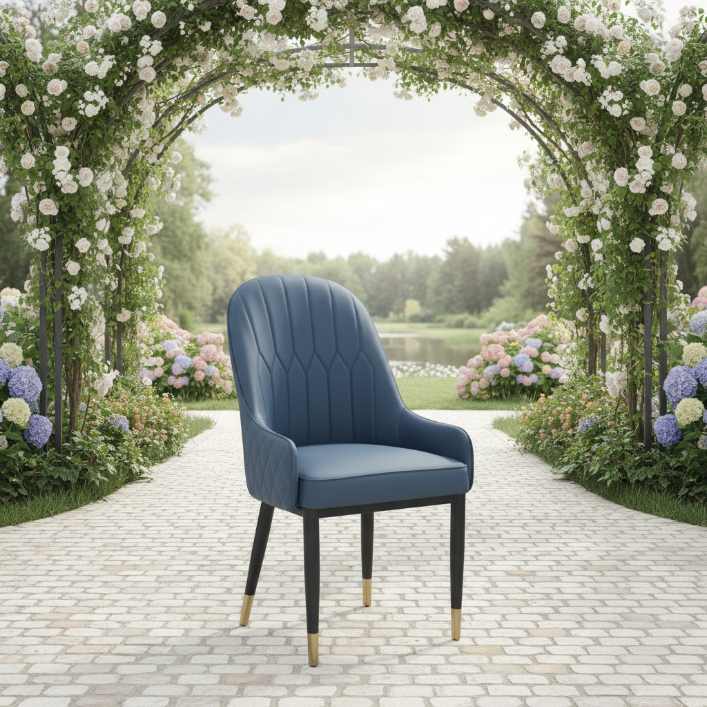 Aurelius Azure Executive Dining Chair - Image 4