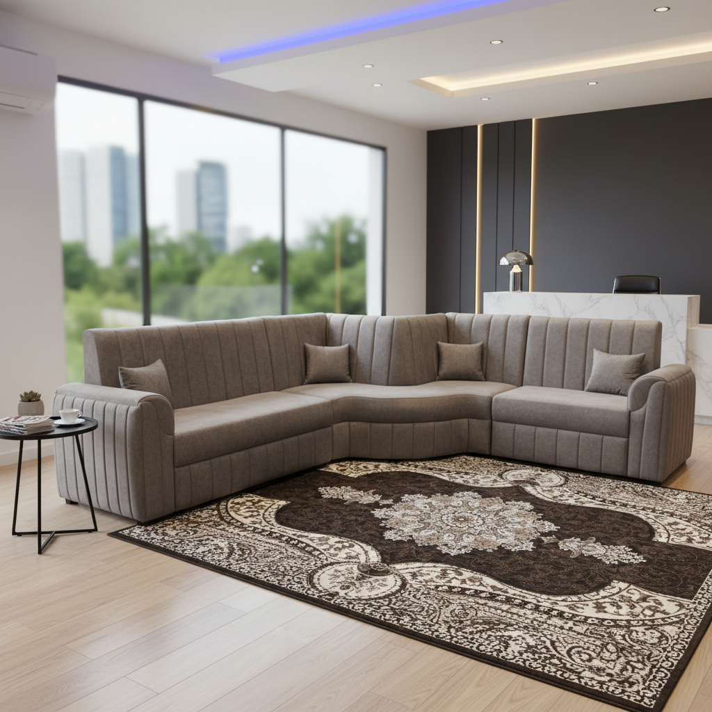 Kensington Textured Sectional Sofa - Image 4