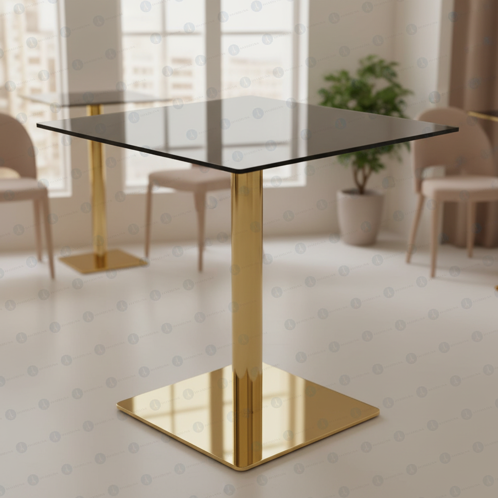 Regent Polished Gold Table Base - Image 4