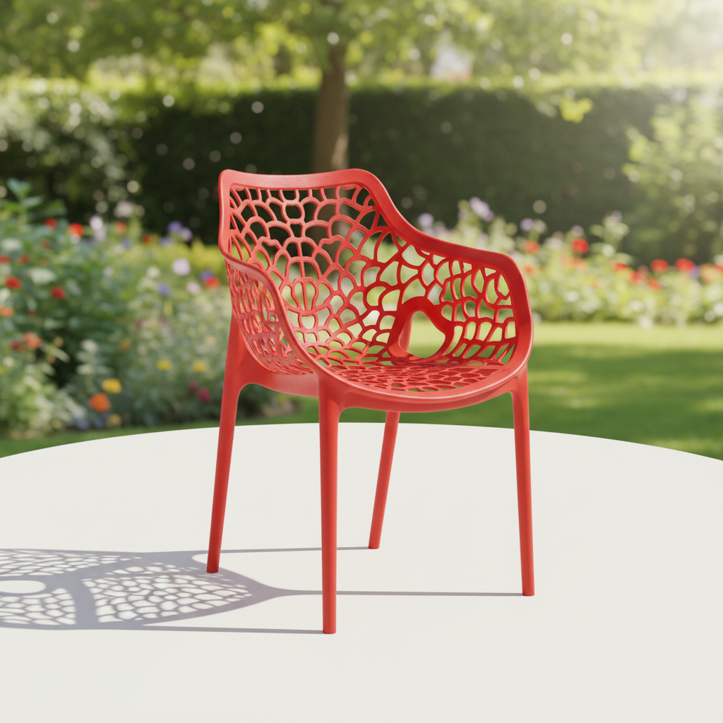 Coral Lattice Outdoor Chair - Image 3