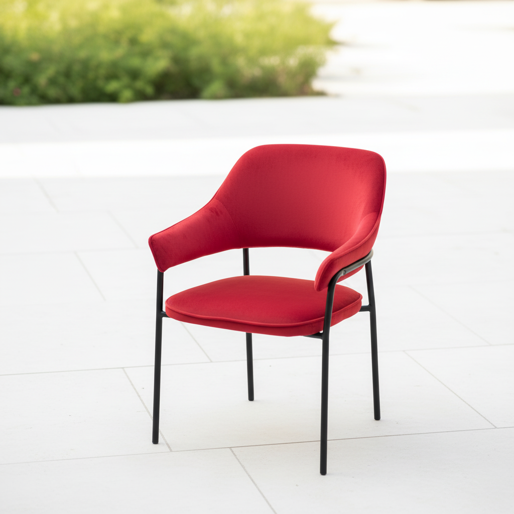 Ruby Minimalist Tub Chair - Image 2