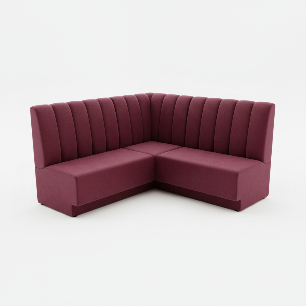 Bordeaux Fluted Booth Seating - Image 2