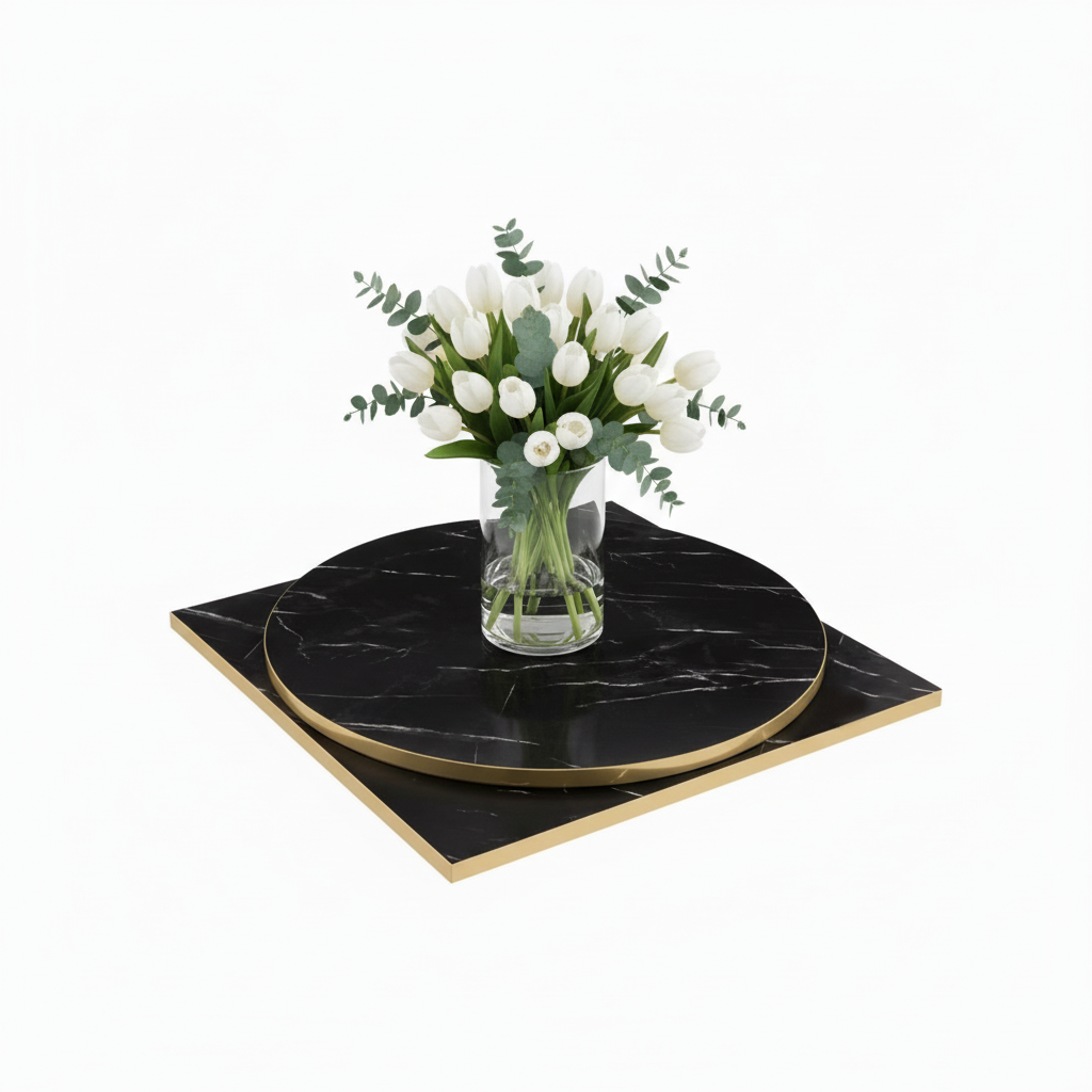 Nero Marquina Marble Table Top - Image 2