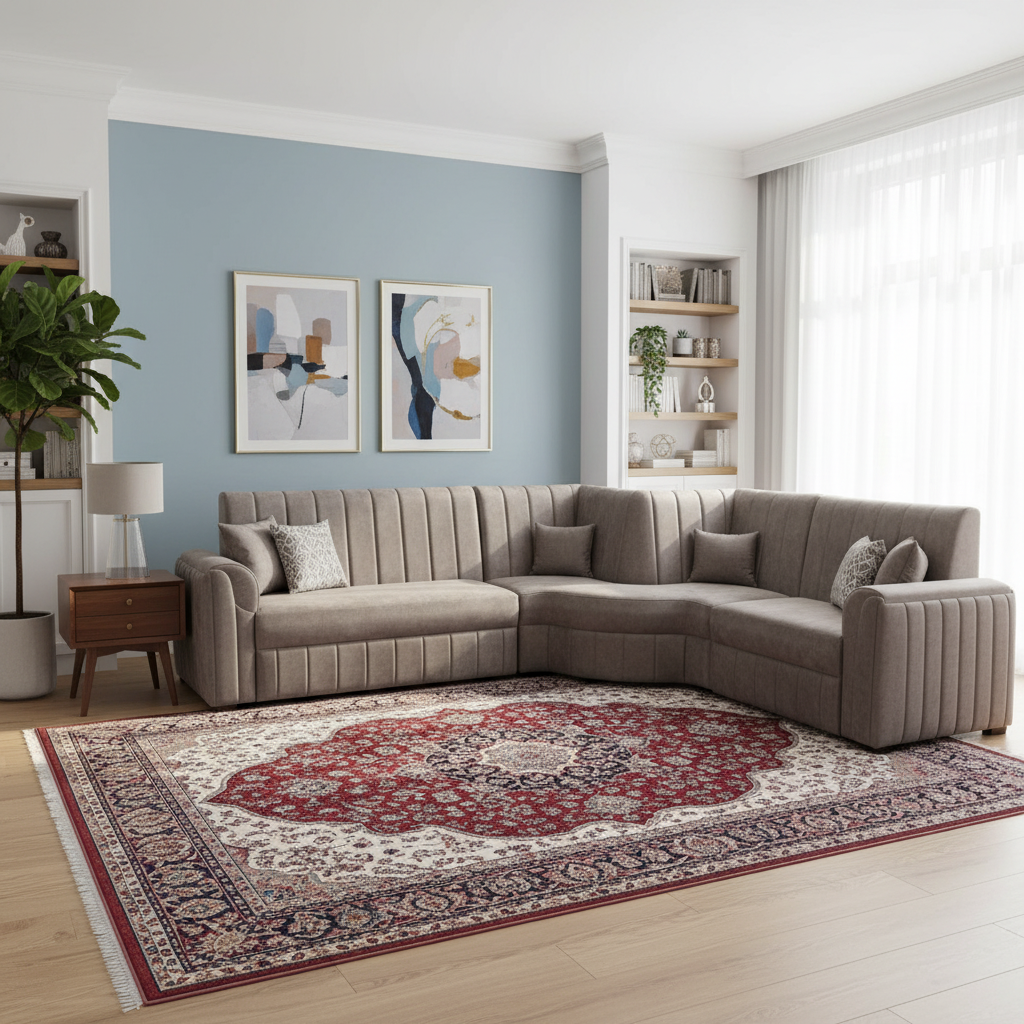 Kensington Textured Sectional Sofa - Image 3