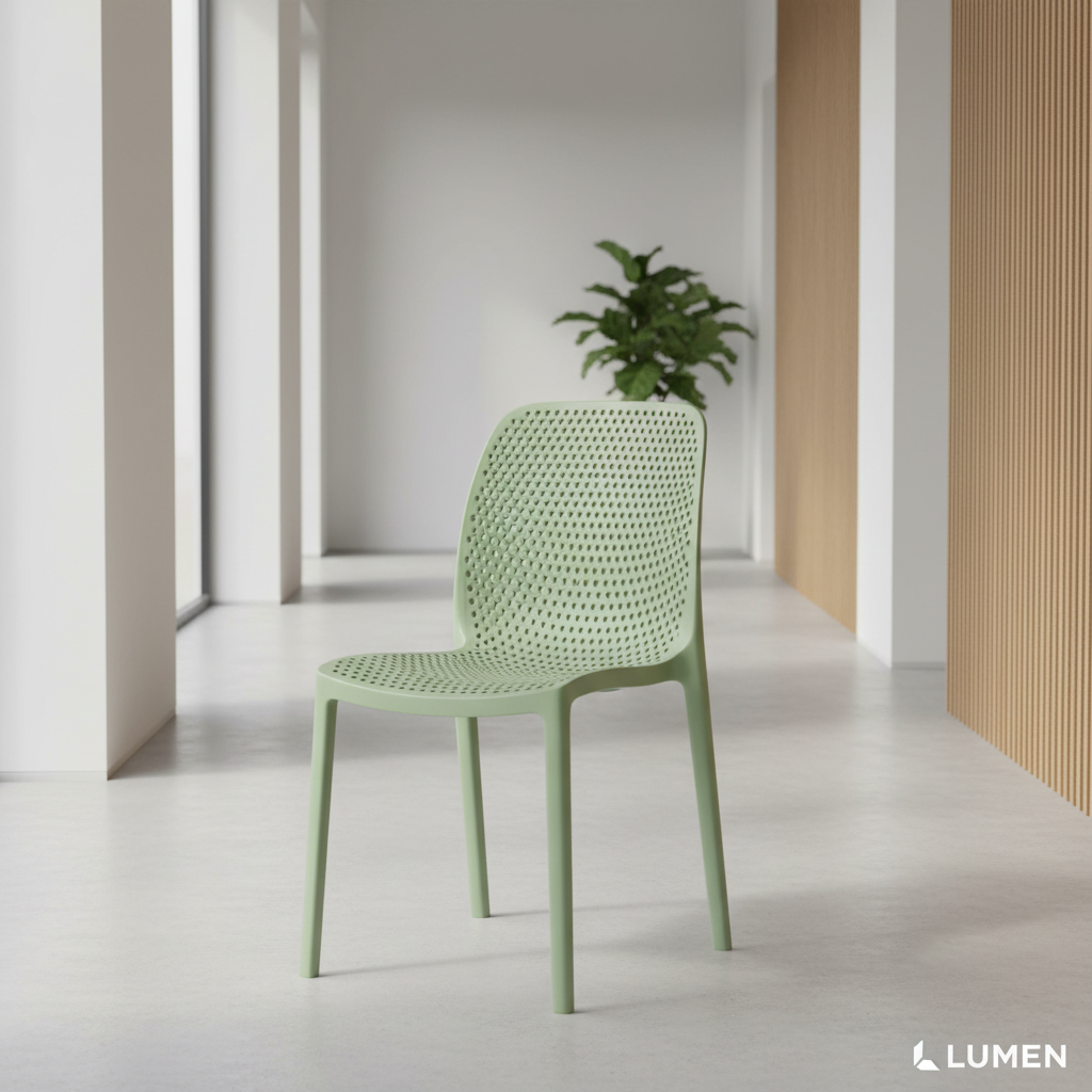 Willow Perforated Bistro Chair - Image 4