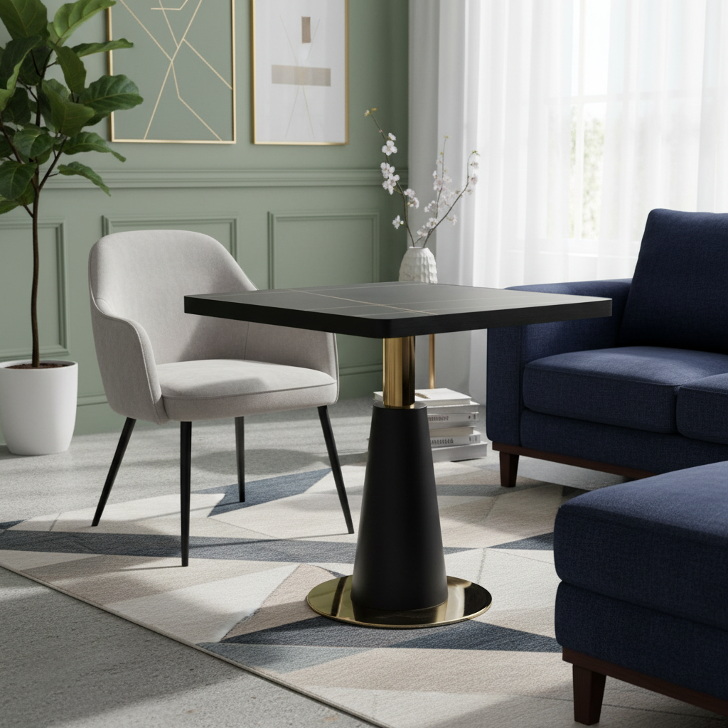 Zenith Geometric Pedestal Table - Image 3