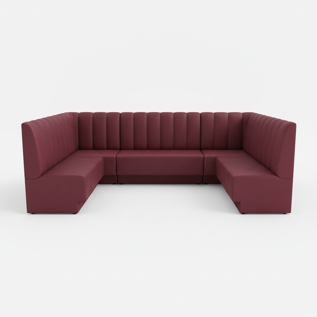 Bordeaux Fluted Booth Seating - Image 3
