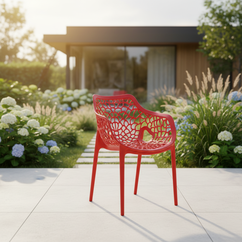 Coral Lattice Outdoor Chair - Image 4