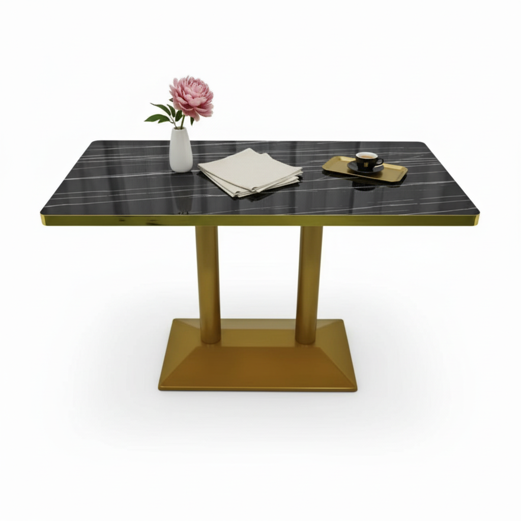 Regent Herringbone Parquet Dining Table - Image 2