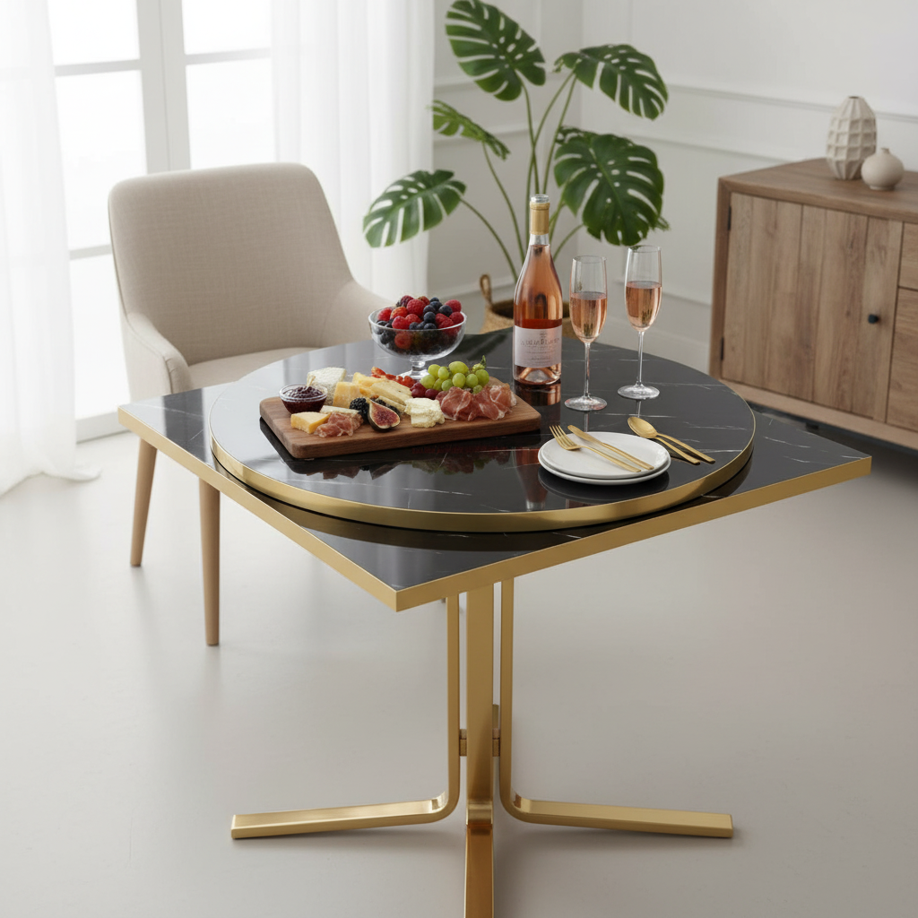 Nero Marquina Marble Table Top - Image 3