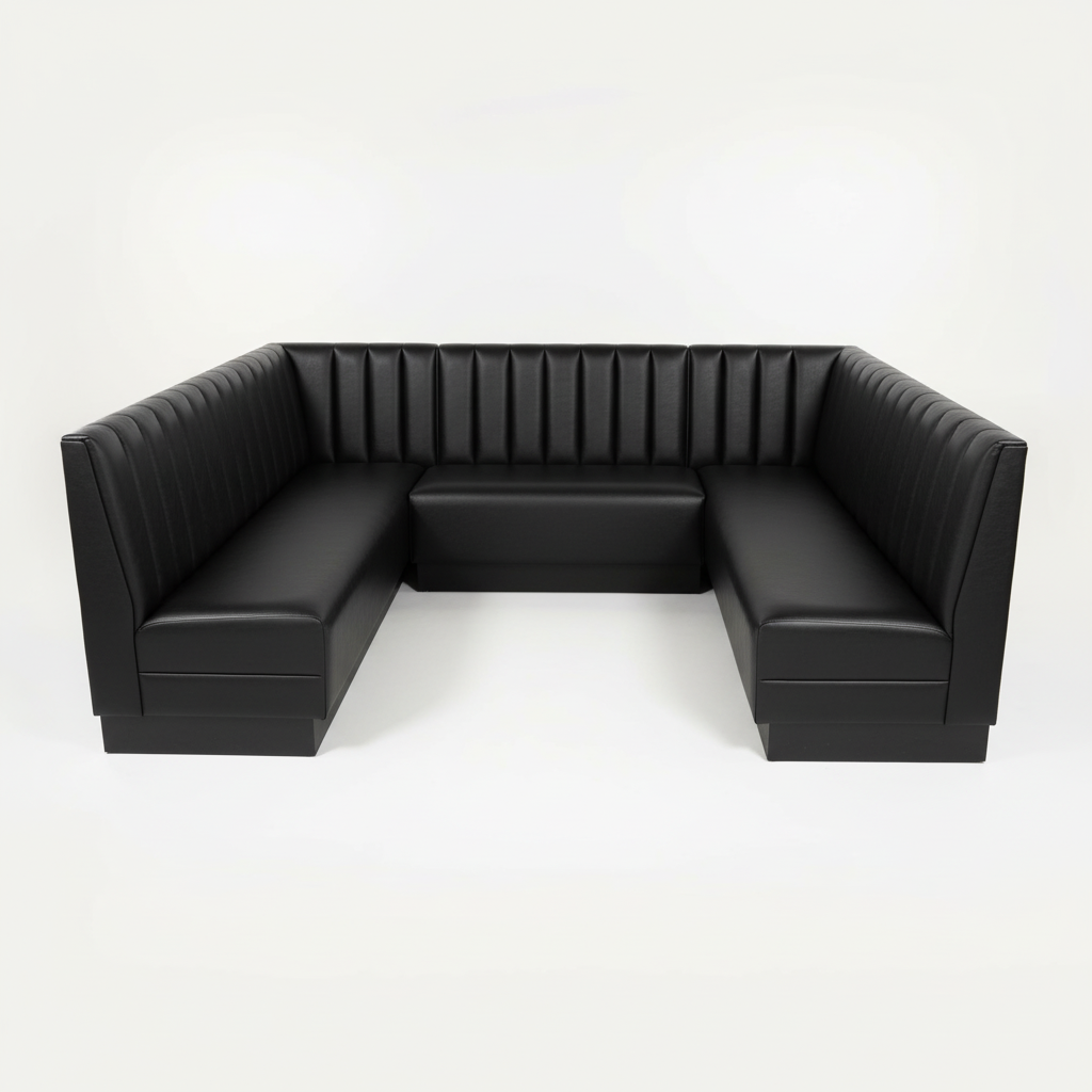 Soho Noir Fluted Booth Seating - Image 3