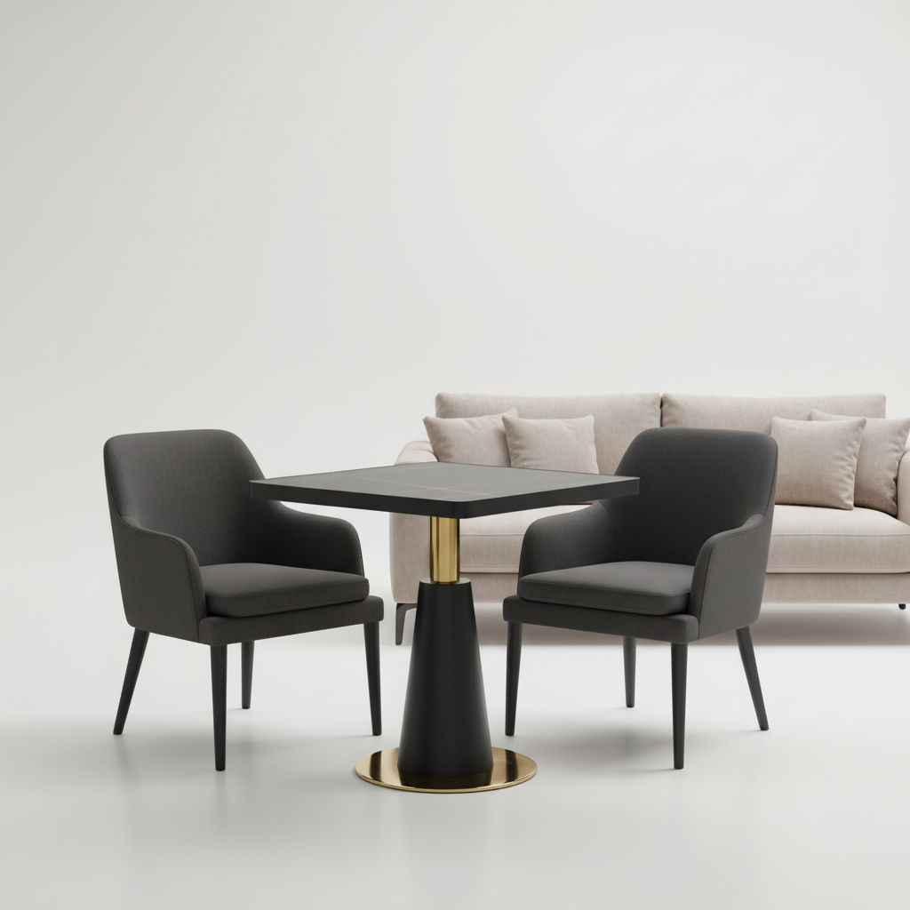 Zenith Geometric Pedestal Table - Image 2